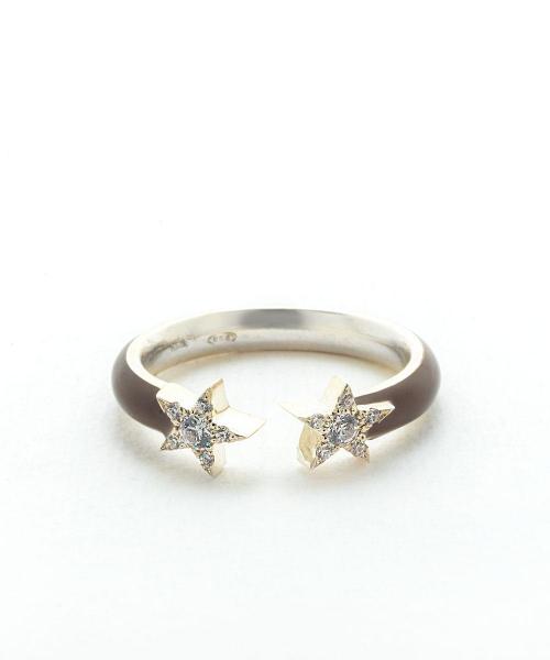 Anello Stardust in argento e diamanti